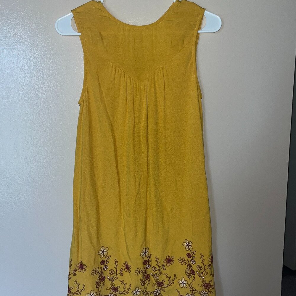 Mustard Floral Dress